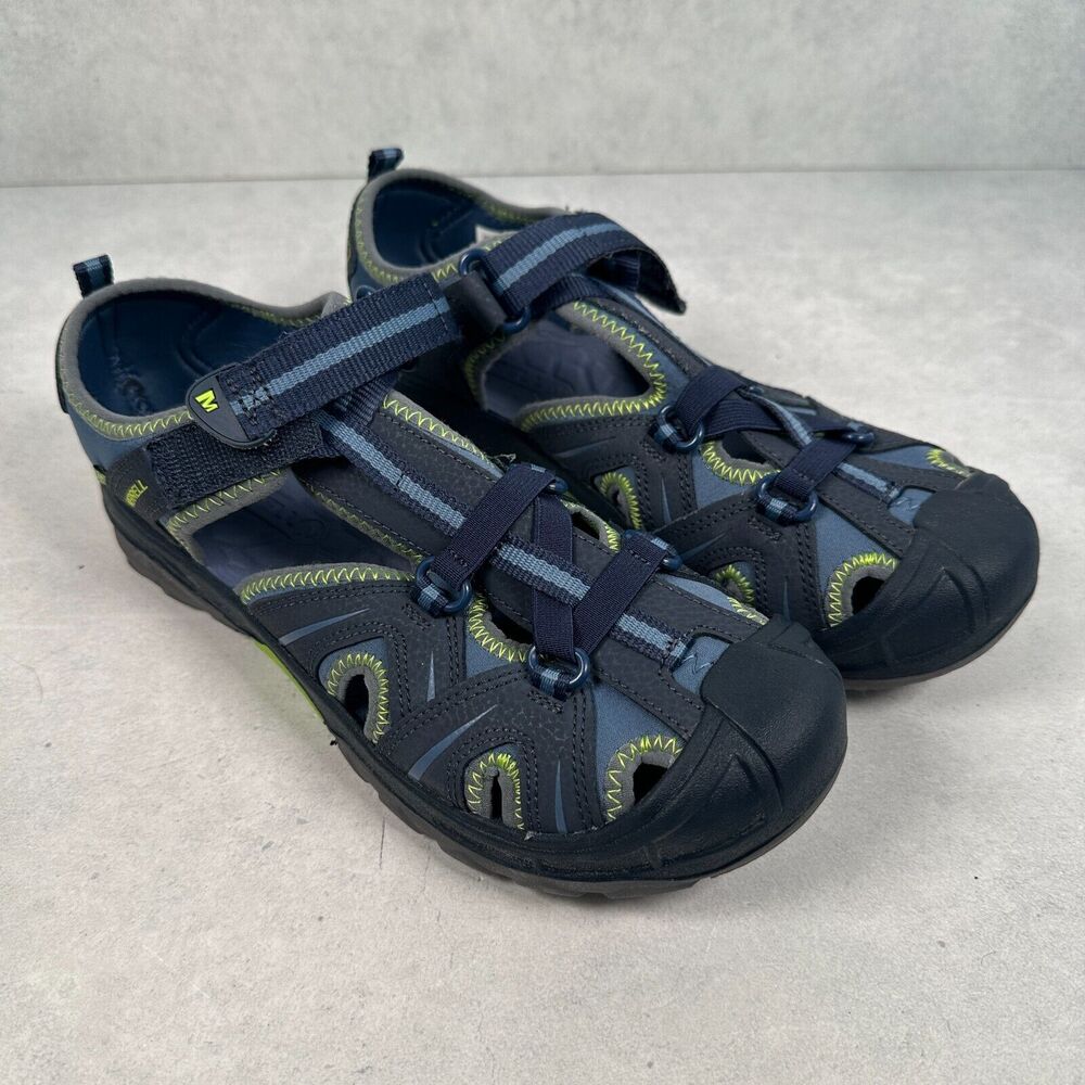 Merrell Women's Navy and Lime Sport Sandals